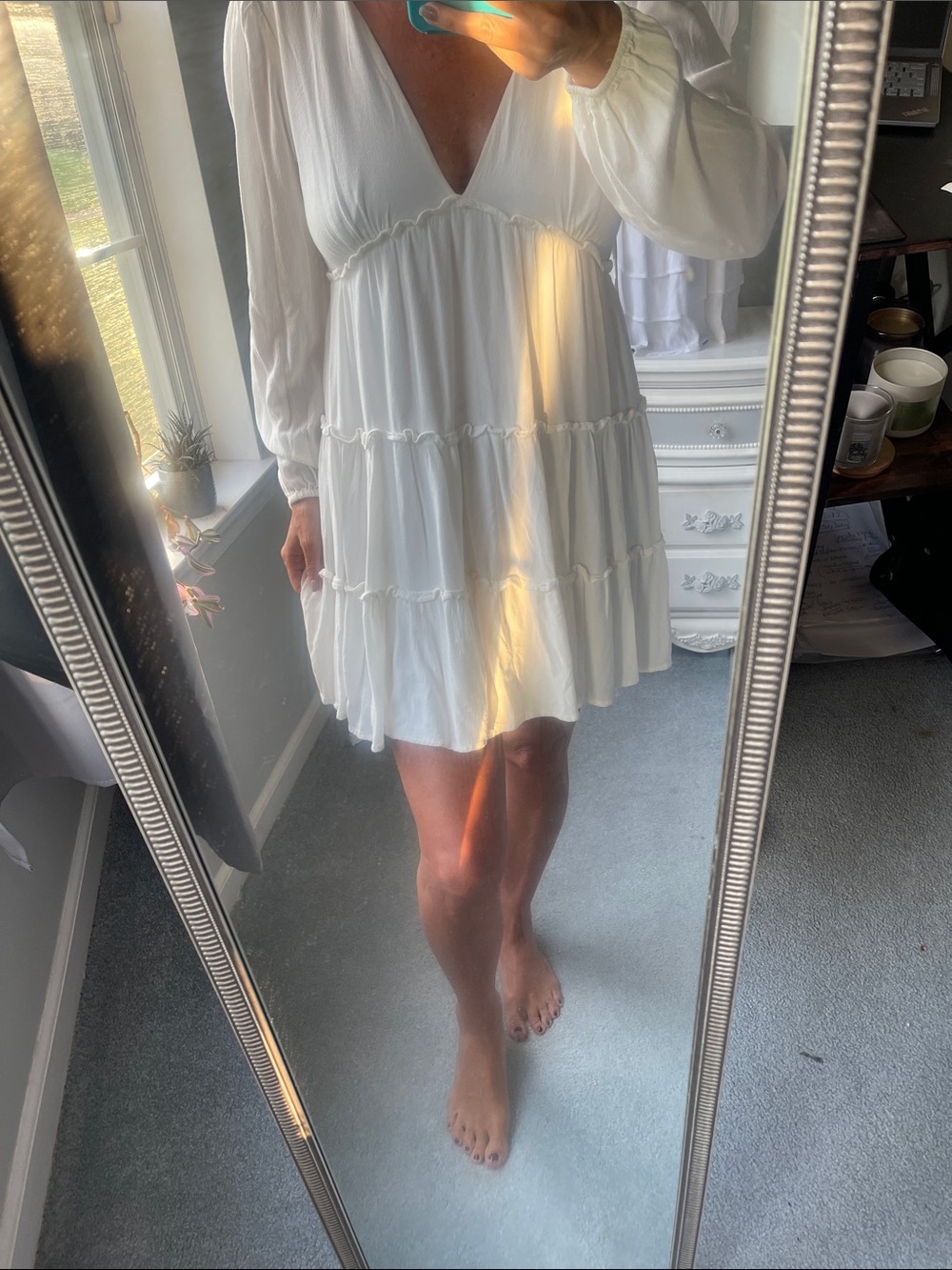 Forever 21, BoHo white dress